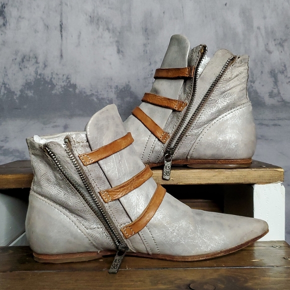 A.S.98 Milosh limited release pearl gray leather boots, size 7 - 7.5 - Picture 12 of 14